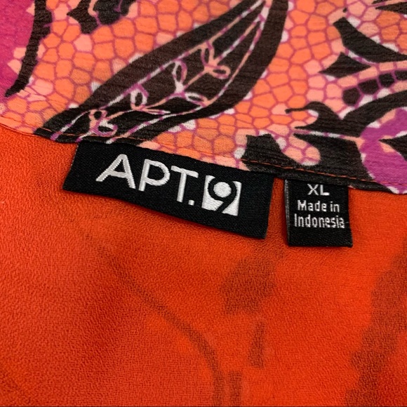 Apt. 9 Floral Square Neck Blouse Top - Picture 9 of 13